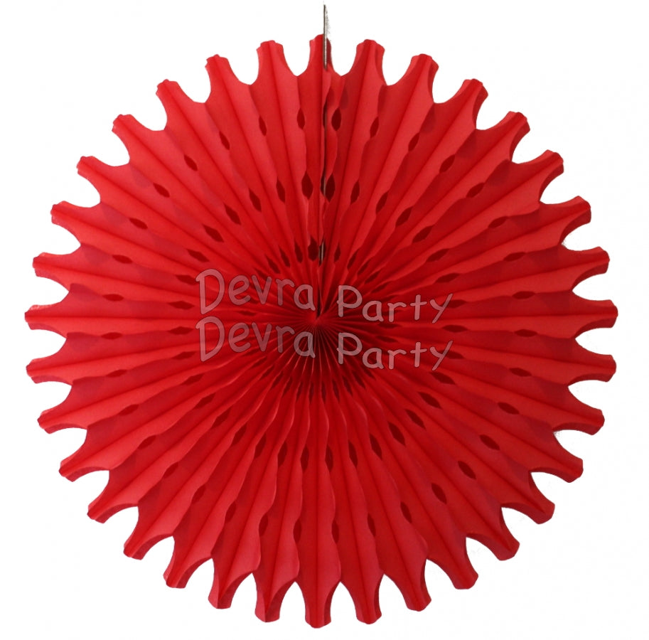 Tissue Paper Fan (Multiple Sizes & Colors)